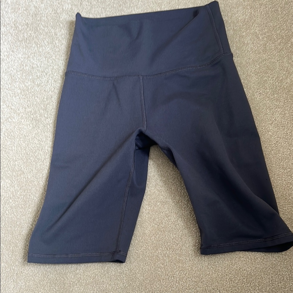 Women's Dark Grey High-Waisted Shorts
